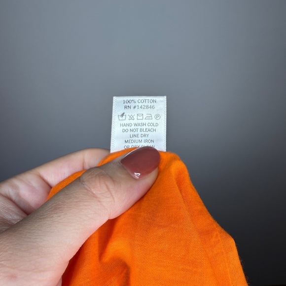 RHODE Tilda Floral Dress Bold Orange Red Size S - Picture 6 of 6